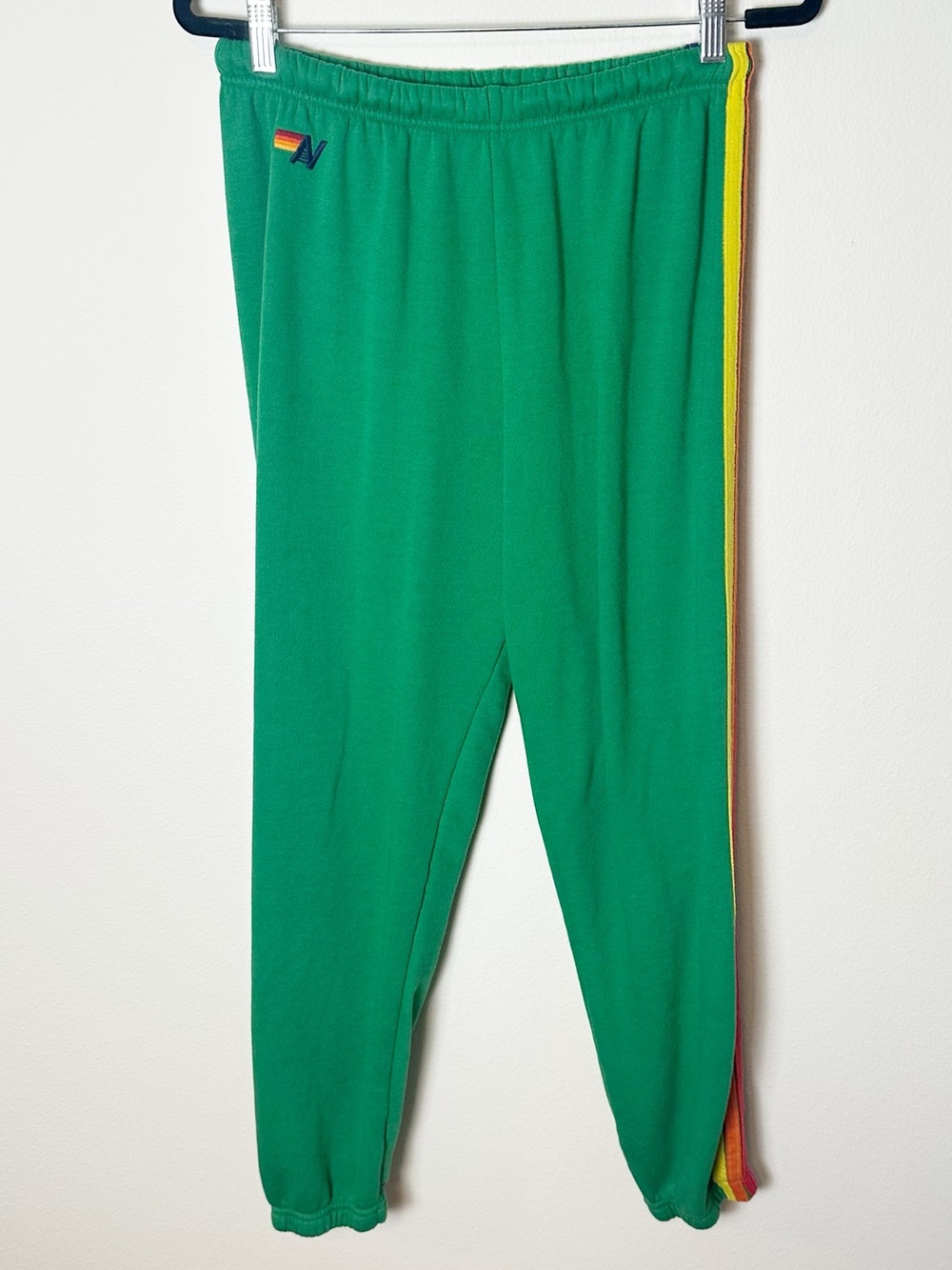 Aviator Nation 5 Stripe Sweatpant Jogger Kelly Green Extra Large
